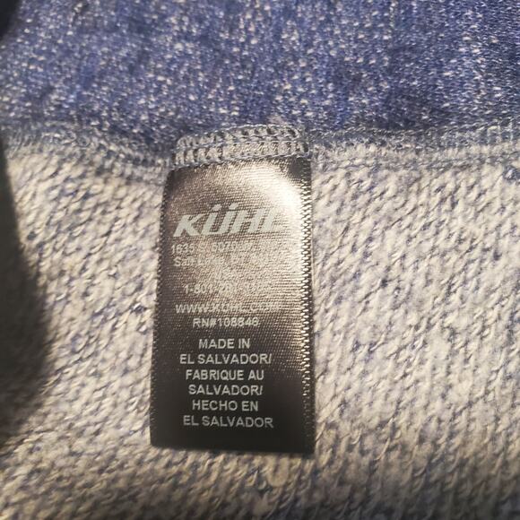 KUHL Size S Fitted Women's Viola Nova Pullover Cowl Neck Blue Heathered Hiking - Picture 7 of 10